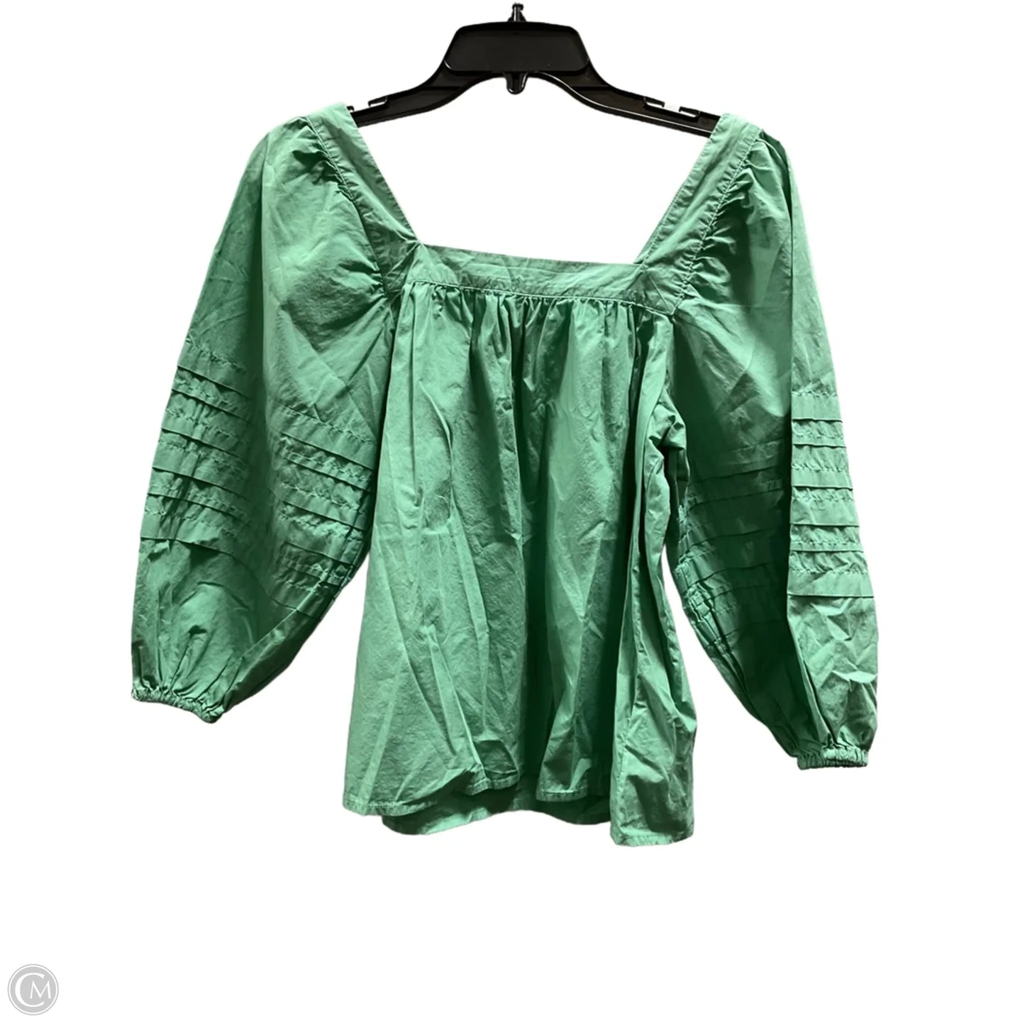 Top 3/4 Sleeve By Madewell In Green, Size: S