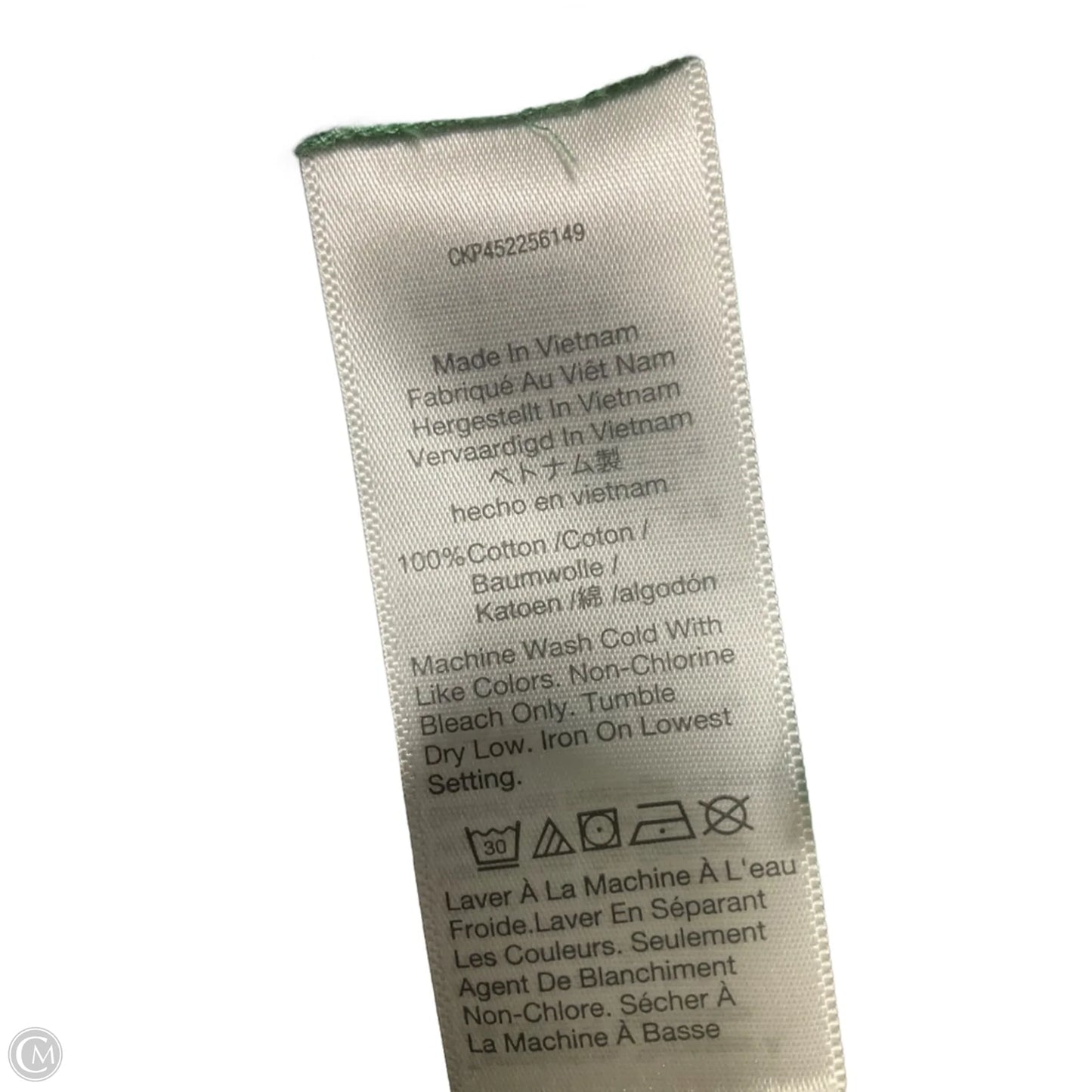 Top 3/4 Sleeve By Madewell In Green, Size: S