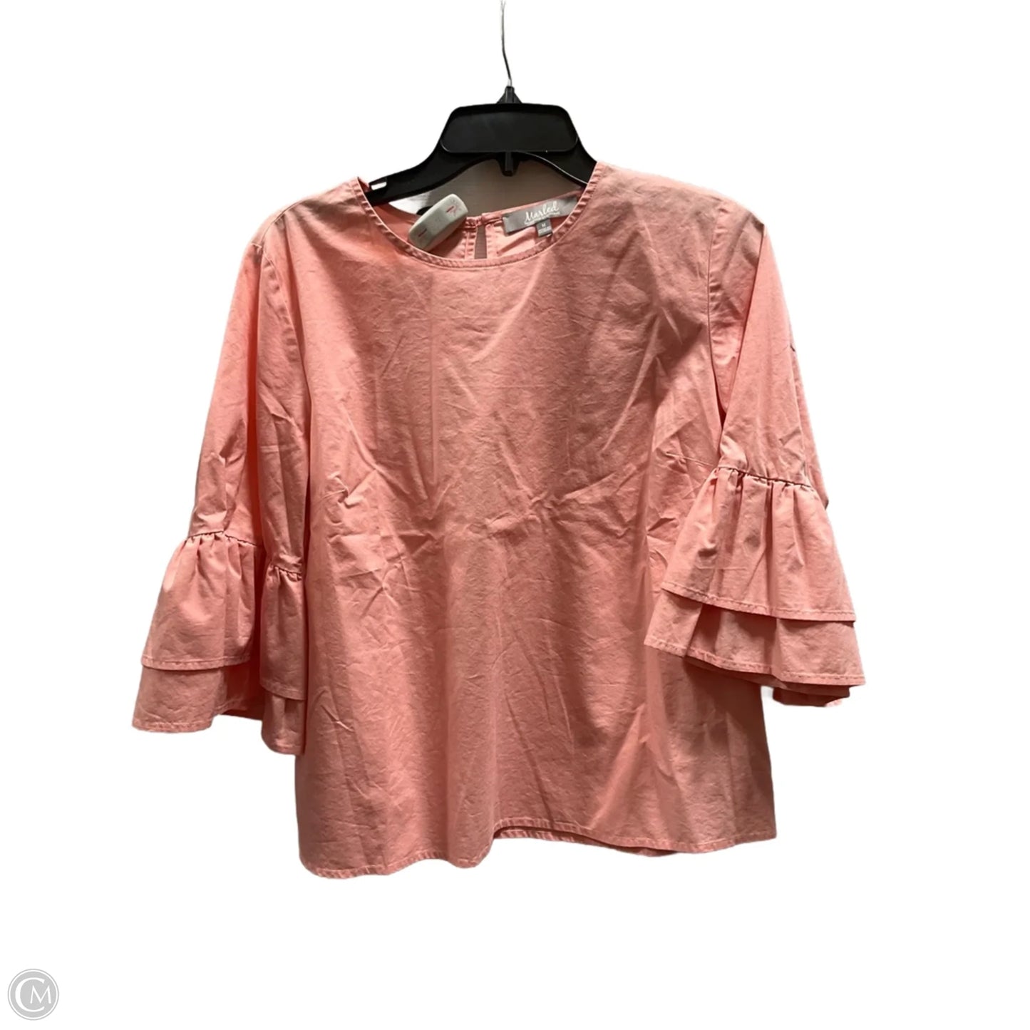 Top 3/4 Sleeve By Marled In Peach, Size: M
