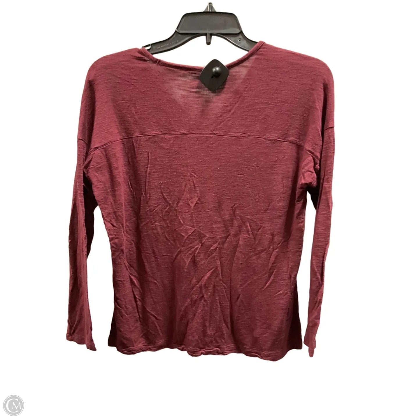 Top Long Sleeve By Madewell In Red, Size: Xs