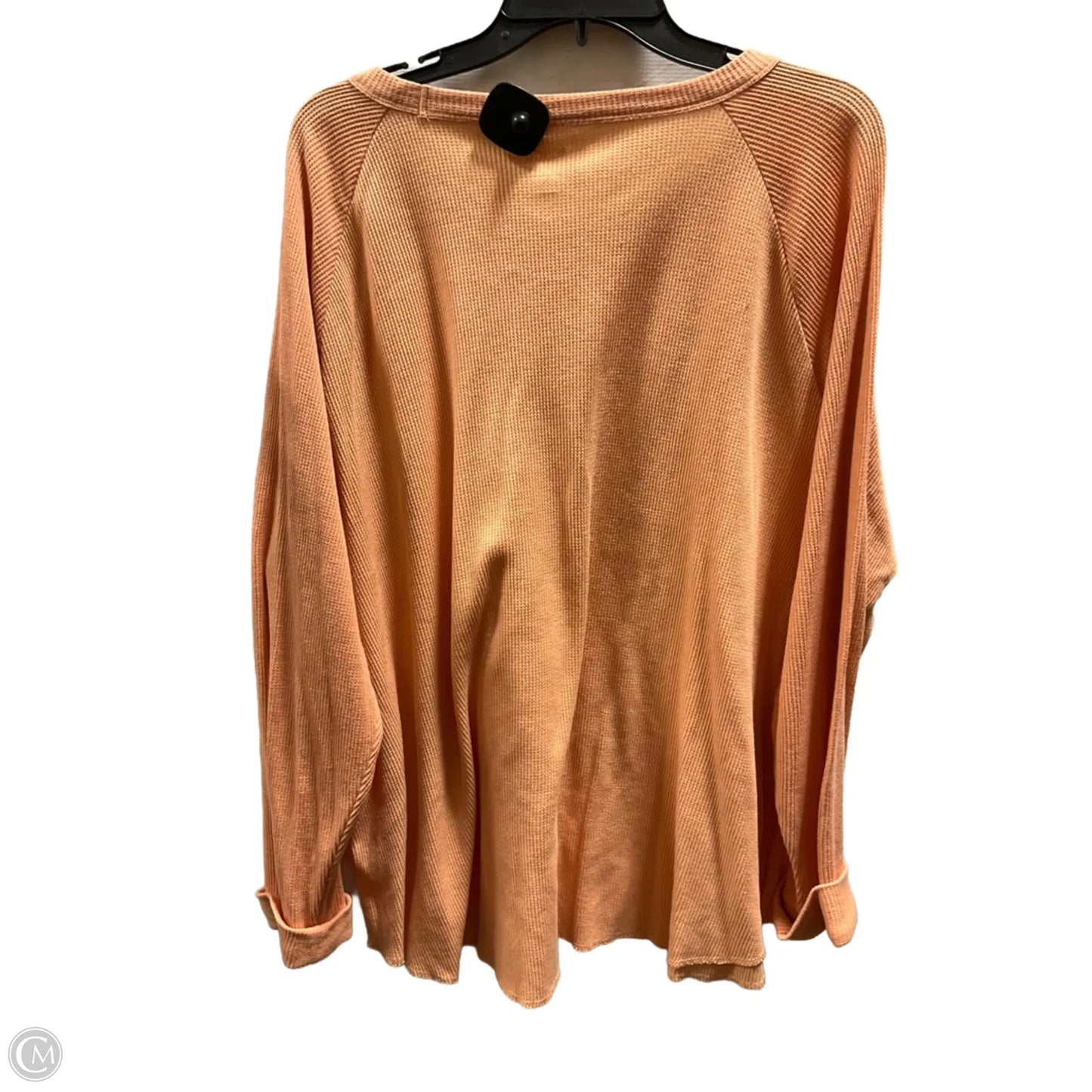 Top Long Sleeve By Sonoma In Orange, Size: 2x