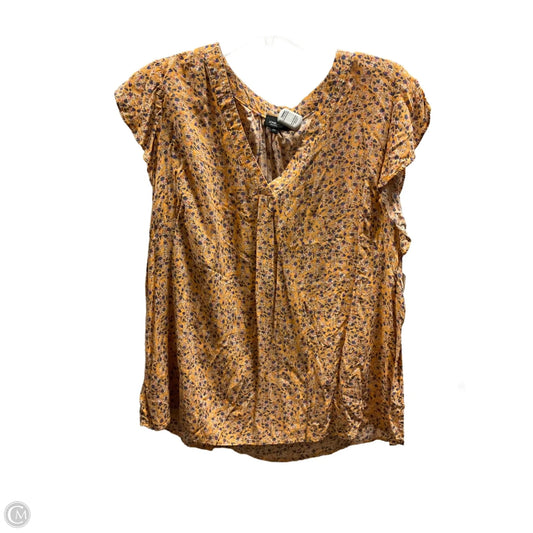 Top Short Sleeve By Jones And Co In Orange, Size: 2x