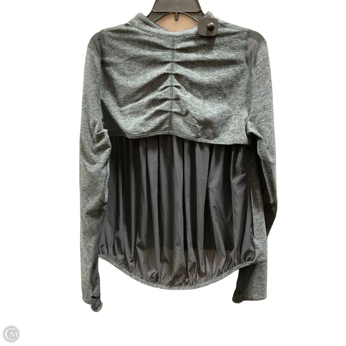 Athletic Jacket By Under Armour In Black & Grey, Size: Xl