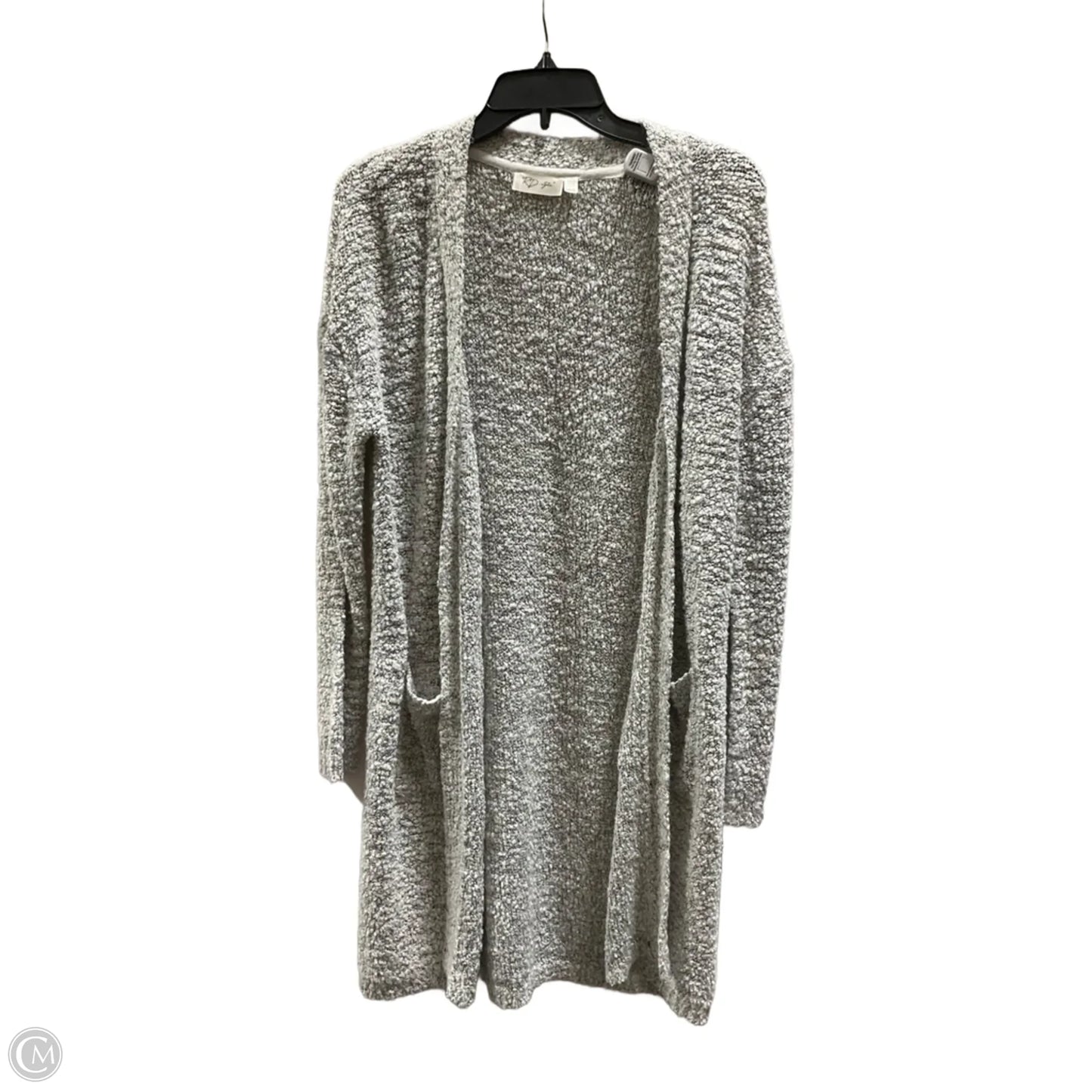 Sweater Cardigan By Rd Style In Black & White, Size: L