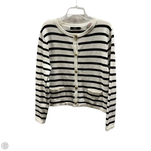 Cardigan By Cmf In Striped Pattern, Size: L