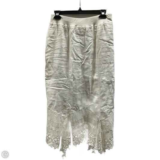 Skirt Midi By Chicos In Cream, Size: S