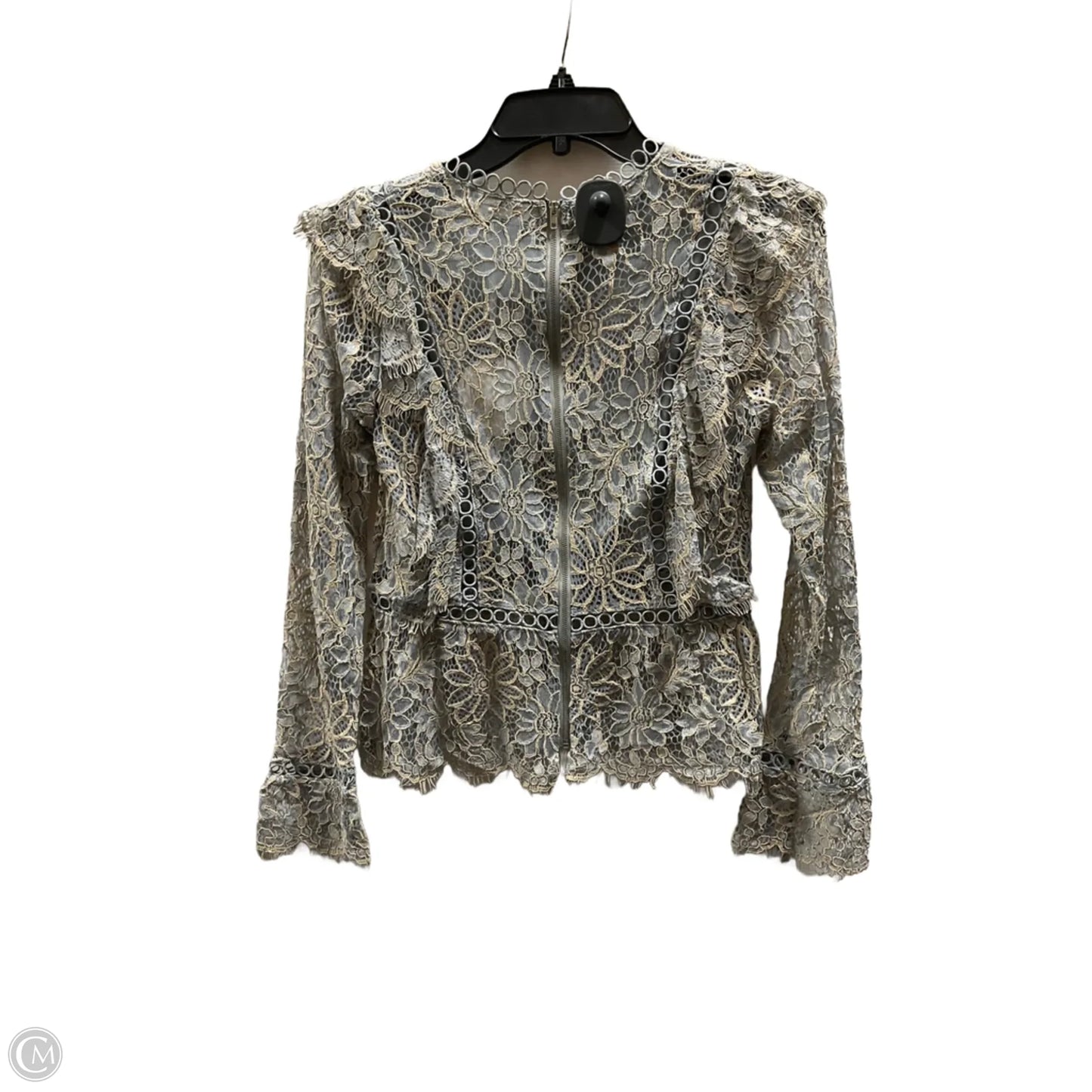 Top Long Sleeve By Storia In Blue, Size: M