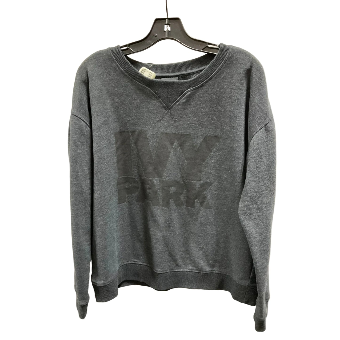 Sweatshirt Crewneck By Ivy Park In Grey, Size: L