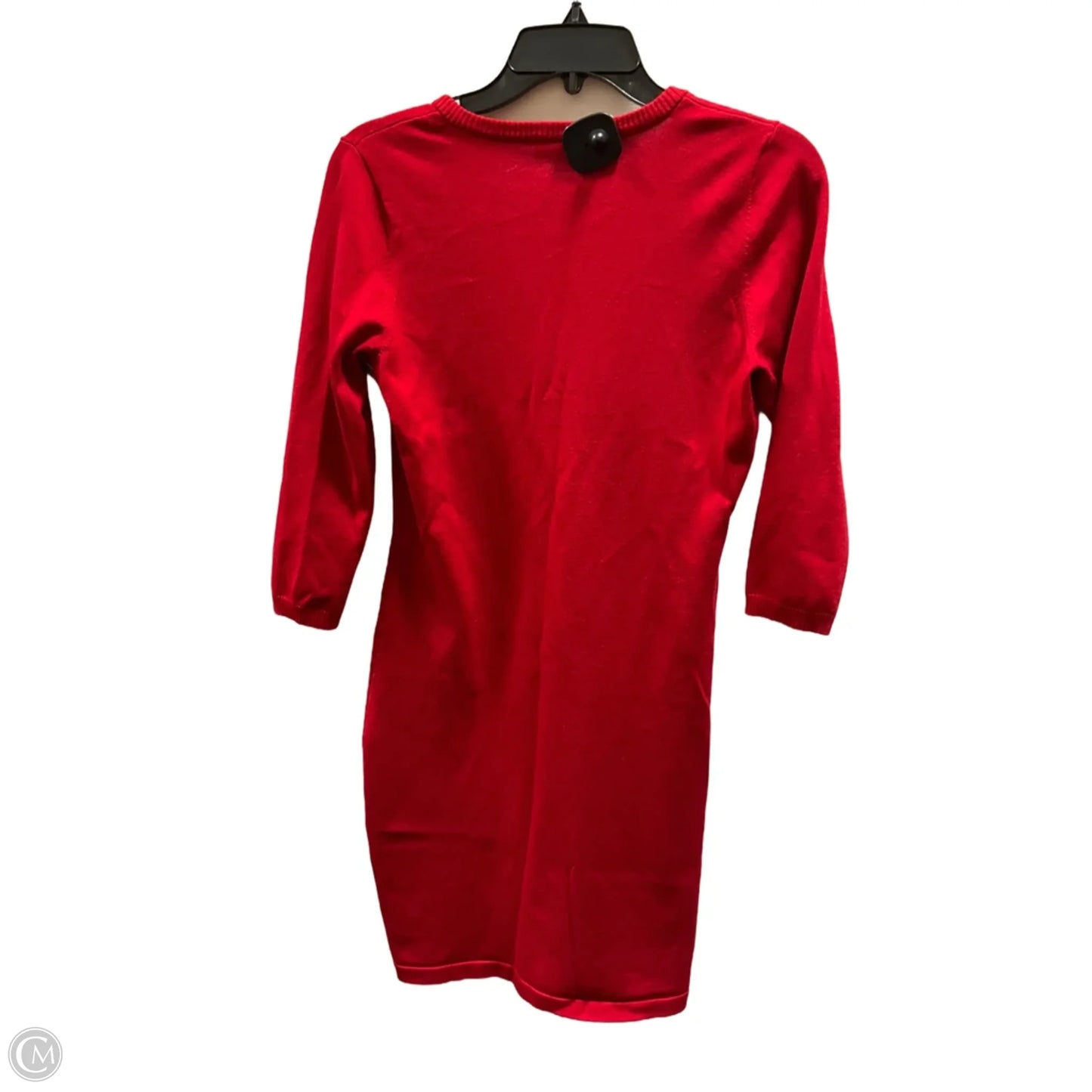 Dress Sweater By Calvin Klein In Red, Size: M