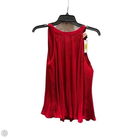 Top Sleeveless By Clothes Mentor In Red, Size: M