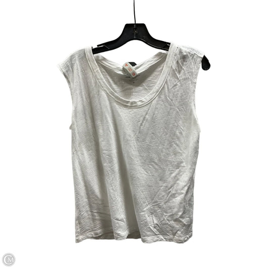 Top Sleeveless By Banana Republic In Cream, Size: M