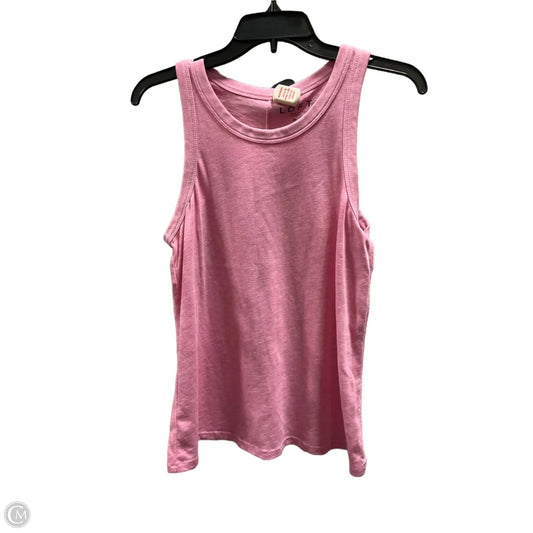 Top Sleeveless By Loft In Pink, Size: S