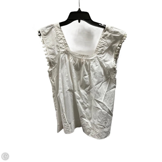 Top Sleeveless By J. Crew In Cream, Size: 4