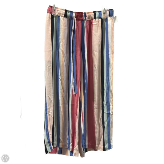 Pants Cropped By Loft In Striped Pattern, Size: Xs