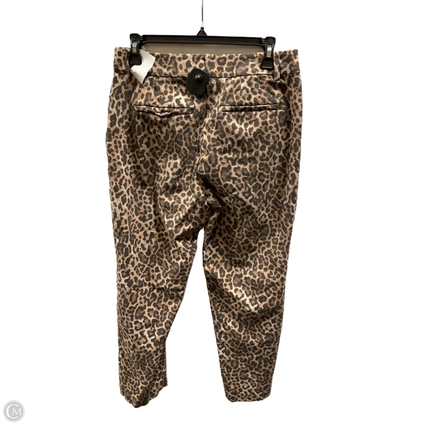 Pants Cropped By Loft In Leopard Print, Size: 6