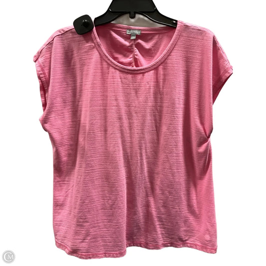 Top Short Sleeve By Talbots In Pink, Size: Xl