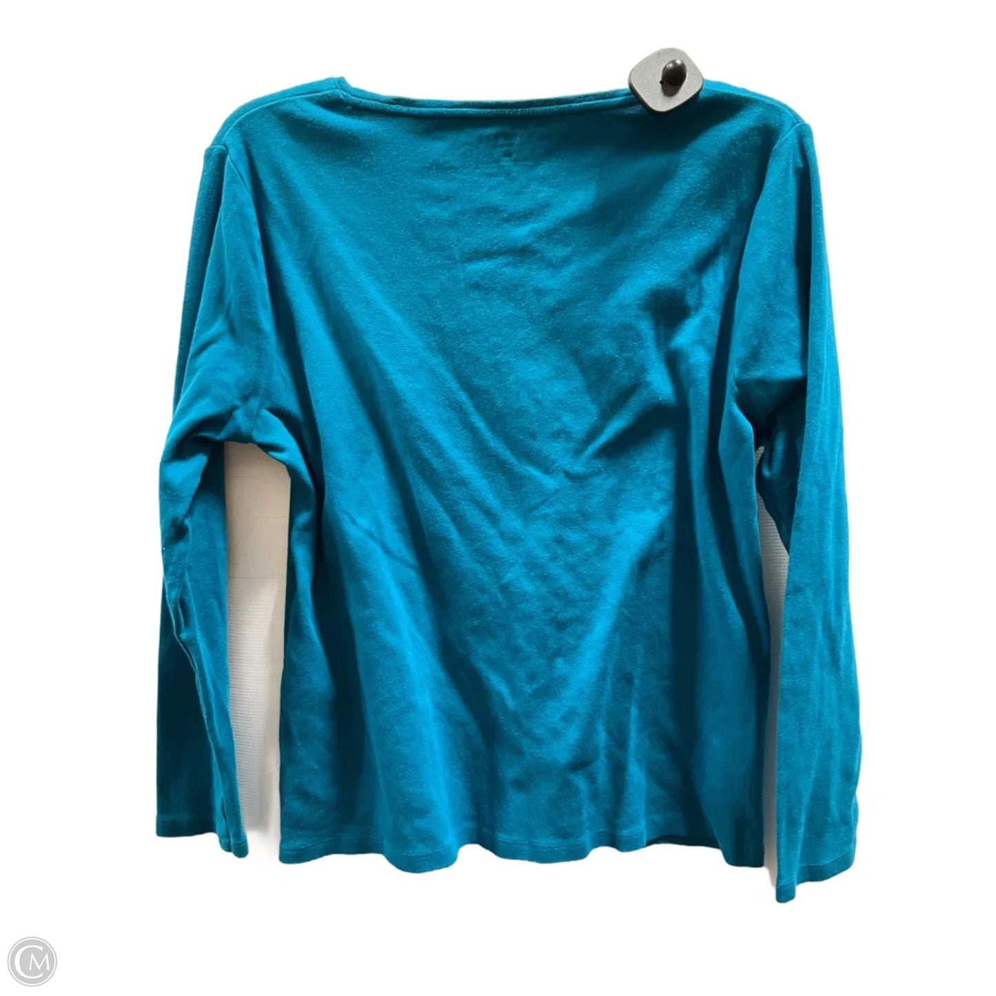 Top Long Sleeve By Talbots In Teal, Size: Xl