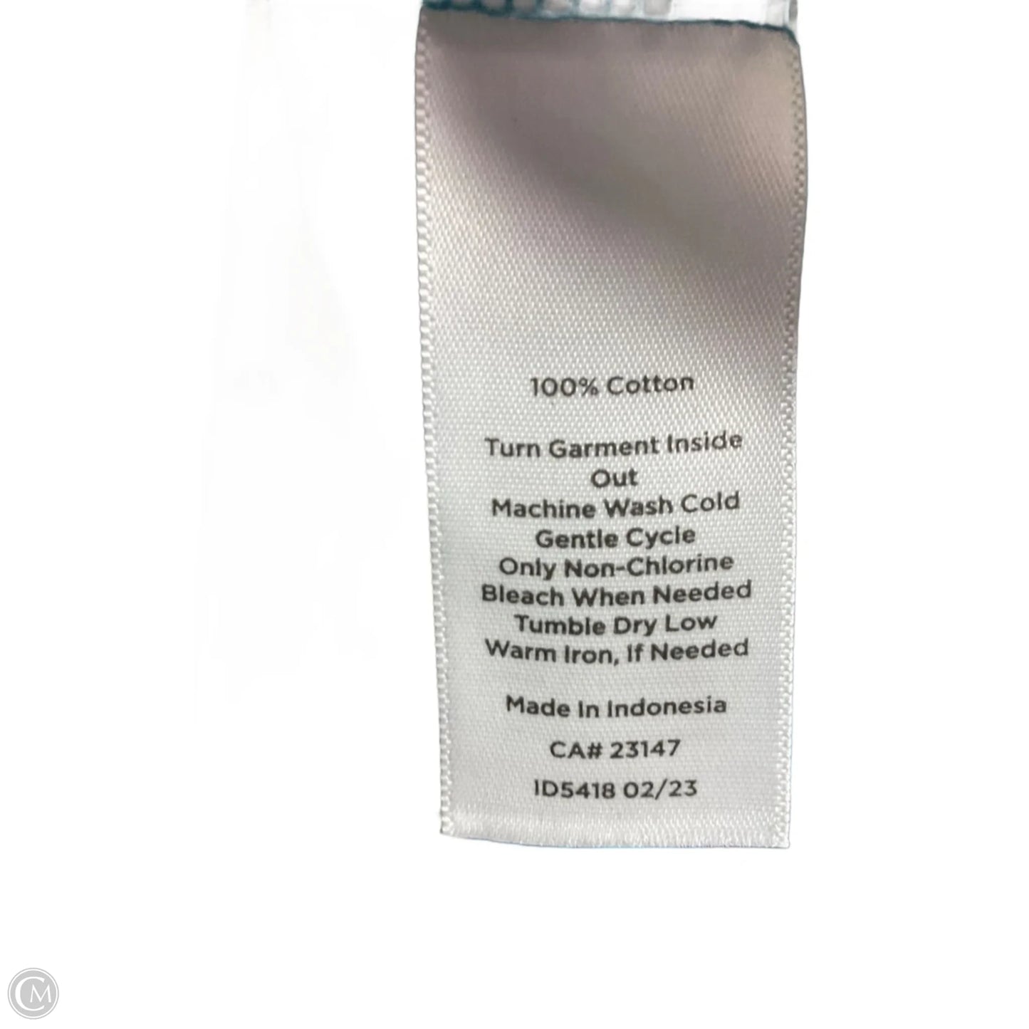 Top Long Sleeve By Talbots In Teal, Size: Xl