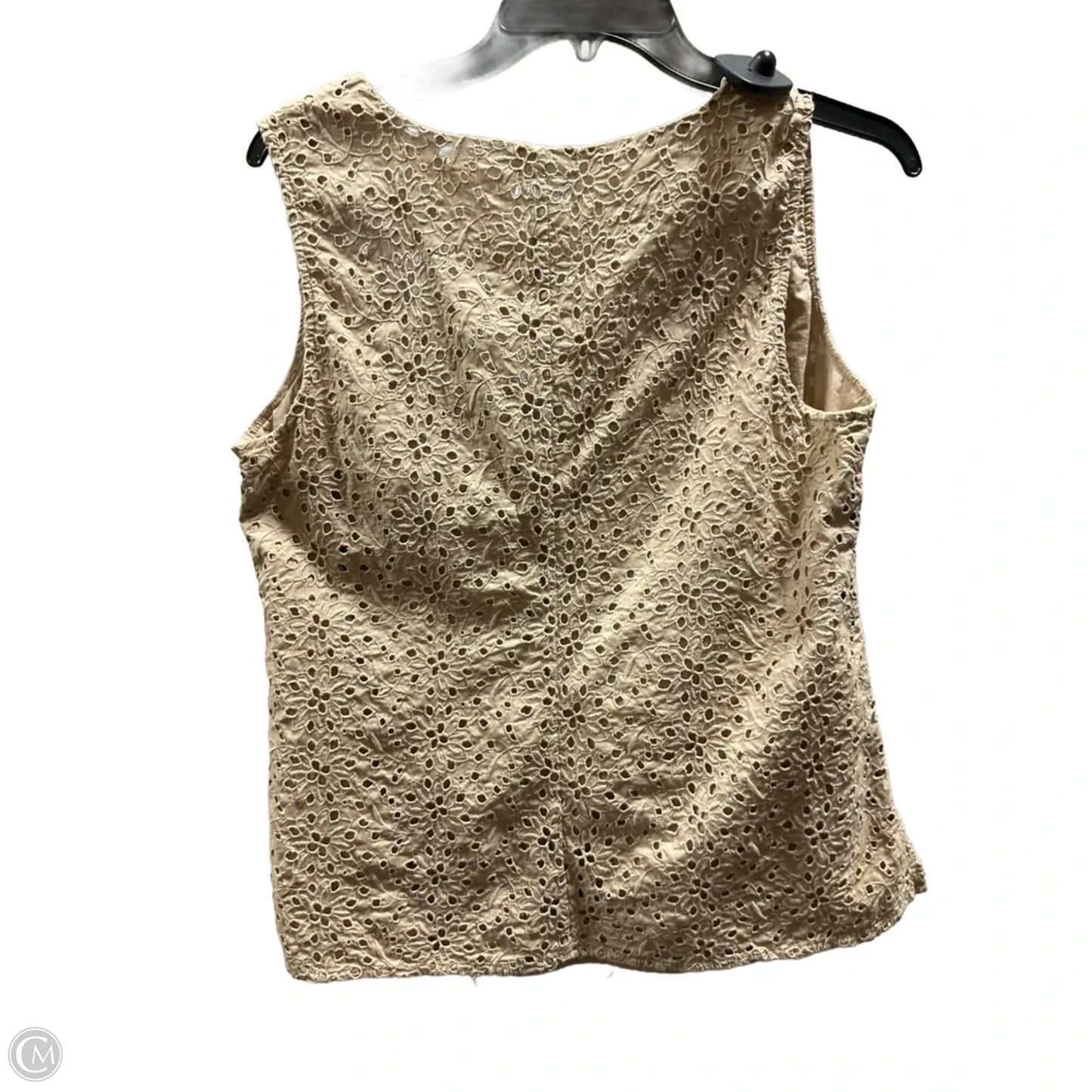 Top Sleeveless By Talbots In Tan, Size: 14