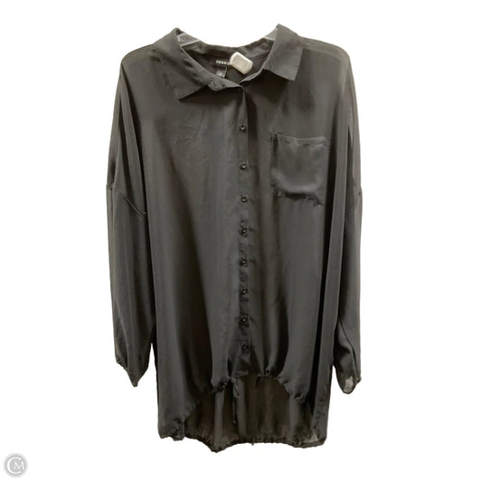 Blouse Long Sleeve By Torrid In Black, Size: 1x