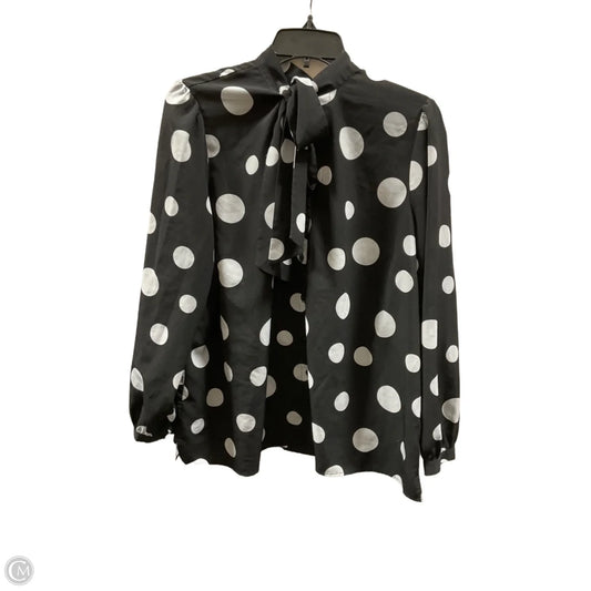 Top Long Sleeve By Eloquii In Polkadot Pattern, Size: 16