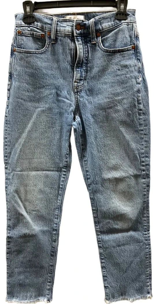 Jeans Straight By Madewell In Blue, Size: 4