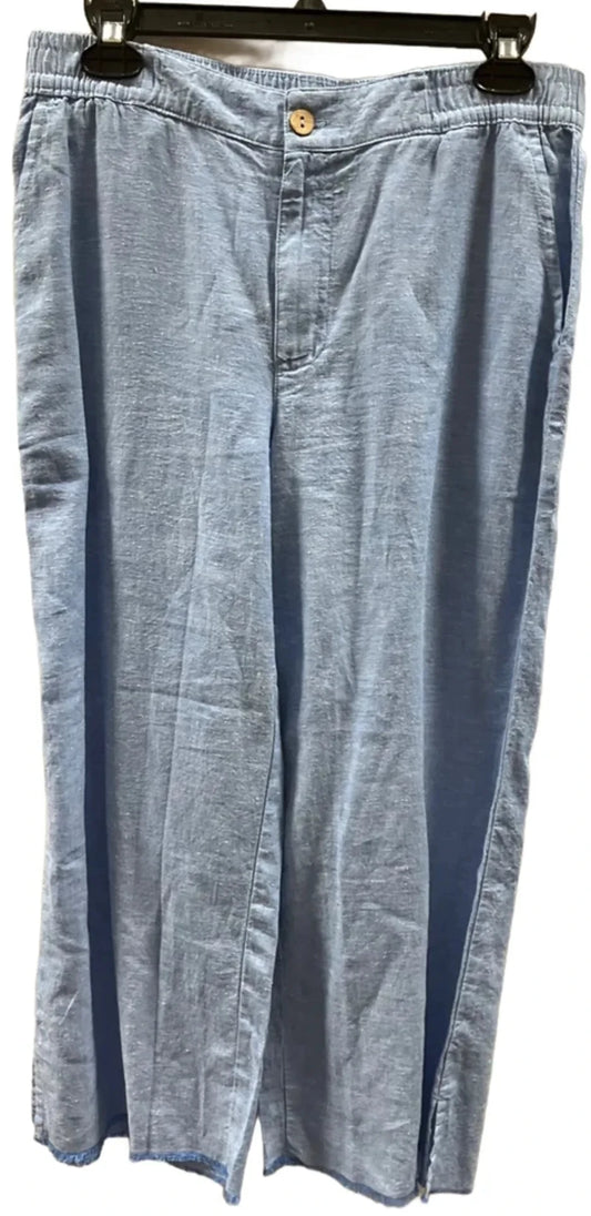 Pants Linen By Carve Designs In Blue, Size: Xs