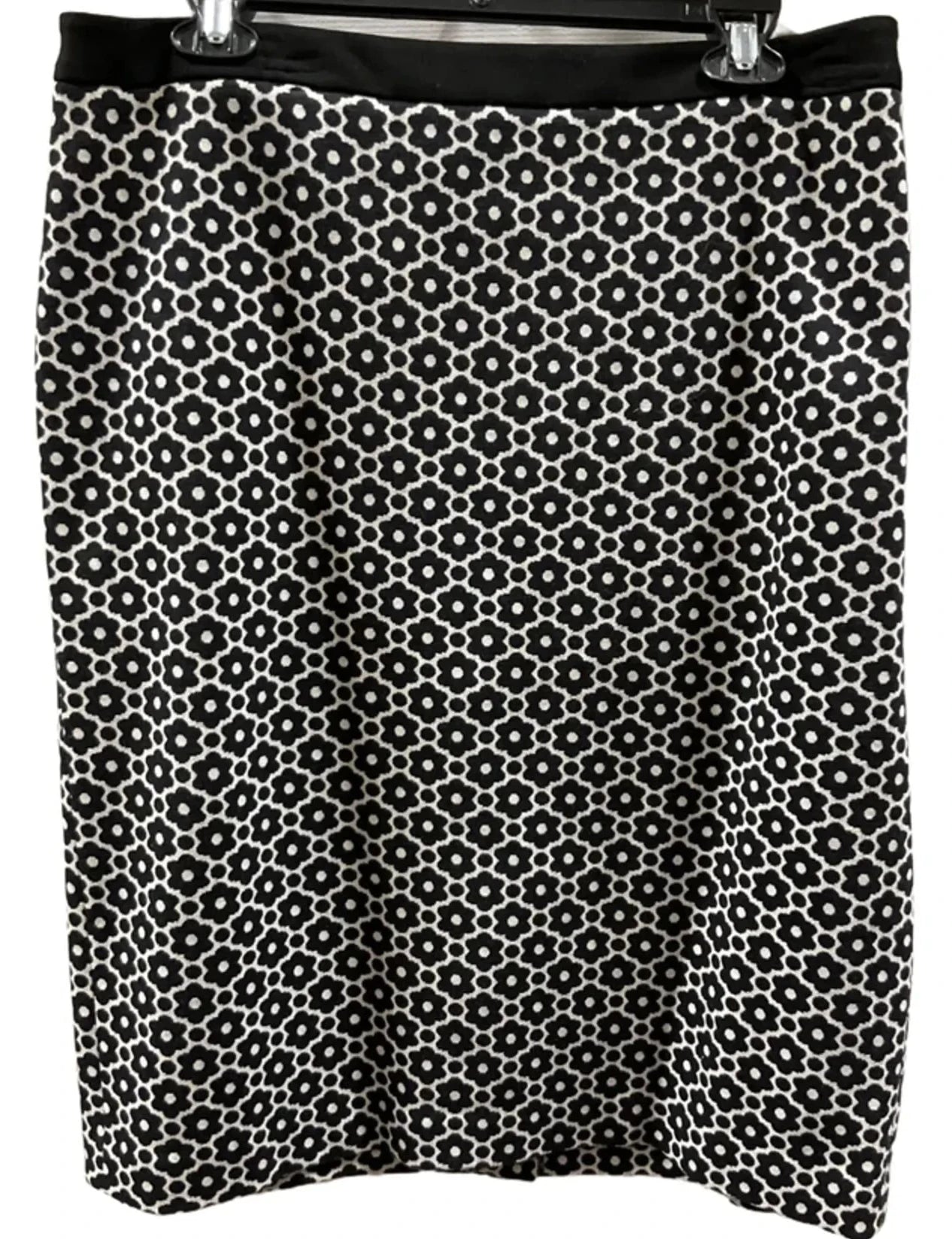 Skirt Midi By Talbots In Black & White, Size: 16