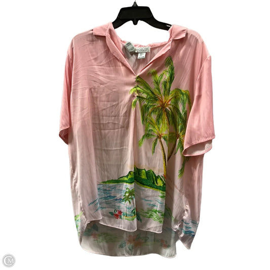 Top Short Sleeve By Rachel Zoe In Pink, Size: Xl