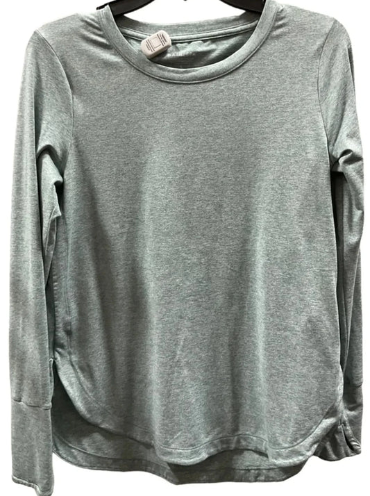 Athletic Top Long Sleeve Crewneck By Athleta In Aqua, Size: S