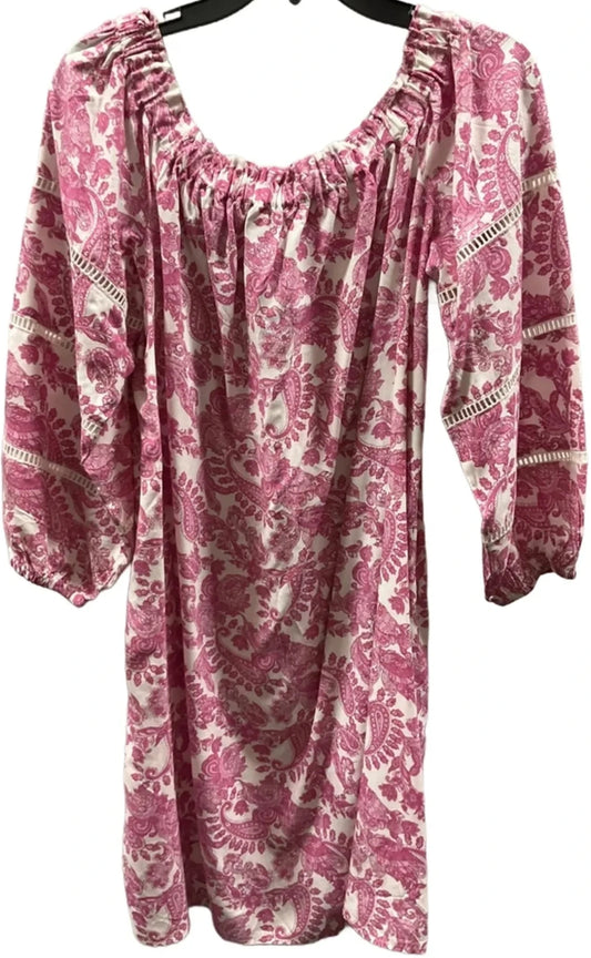 Dress Casual Midi By Stella Parker In Pink, Size: Xl