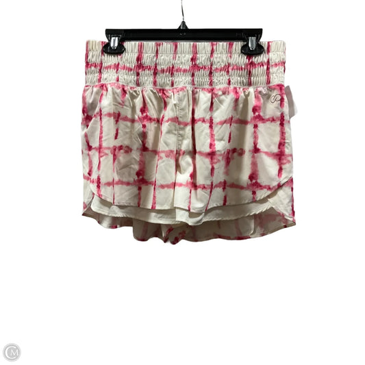 Athletic Shorts By Calia In Cream & Pink, Size: M