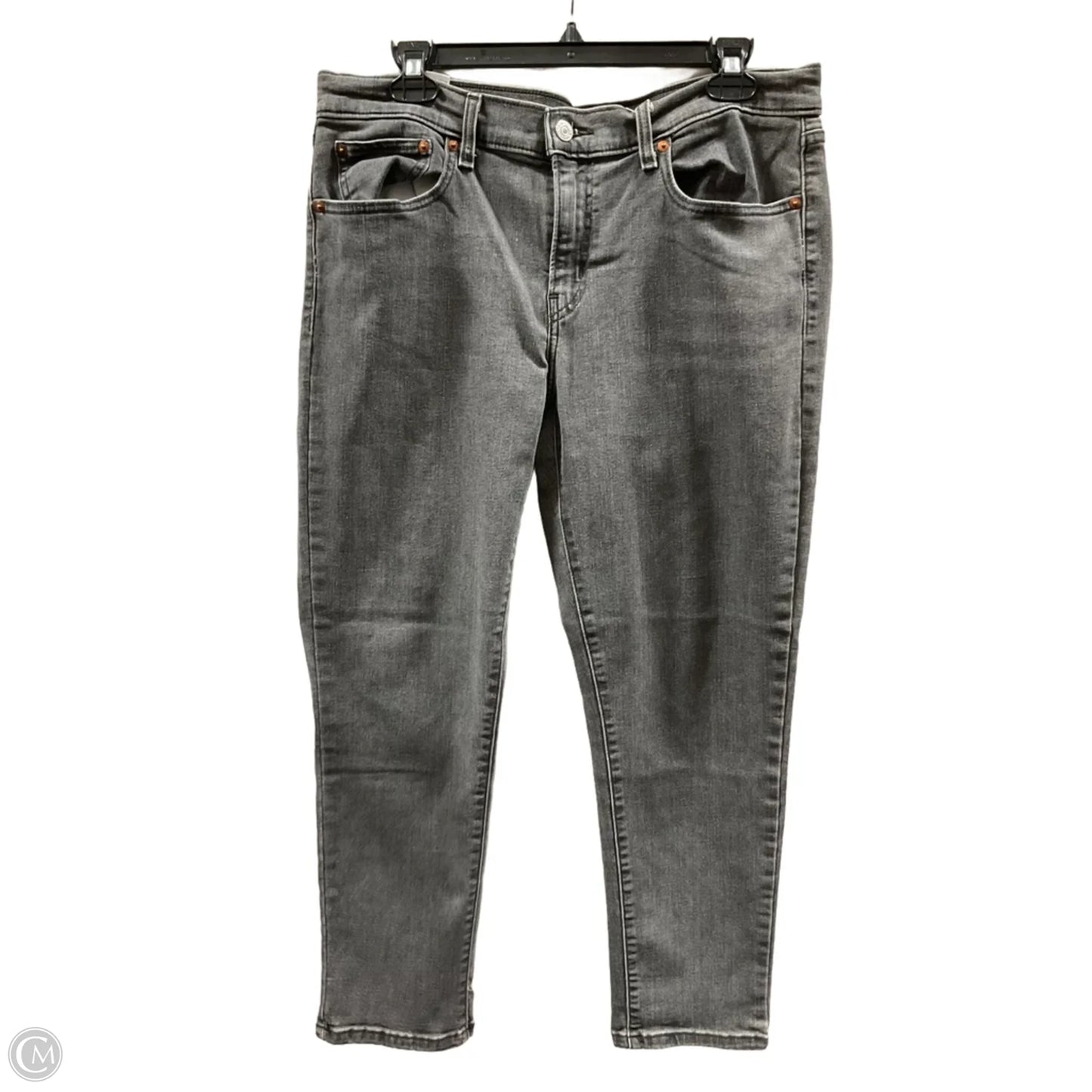 Jeans Boot Cut By Levis In Grey, Size: L