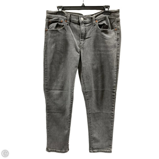 Jeans Boot Cut By Levis In Grey, Size: L