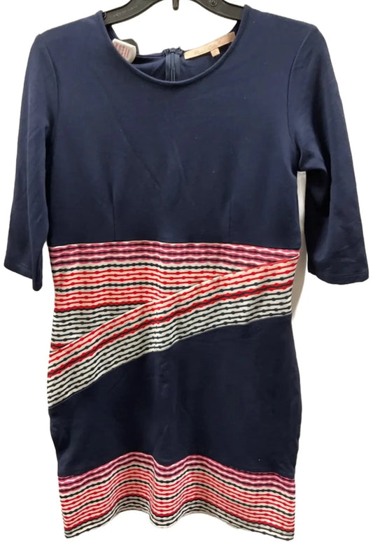 Dress Casual Midi By Hutch In Blue & Red, Size: M