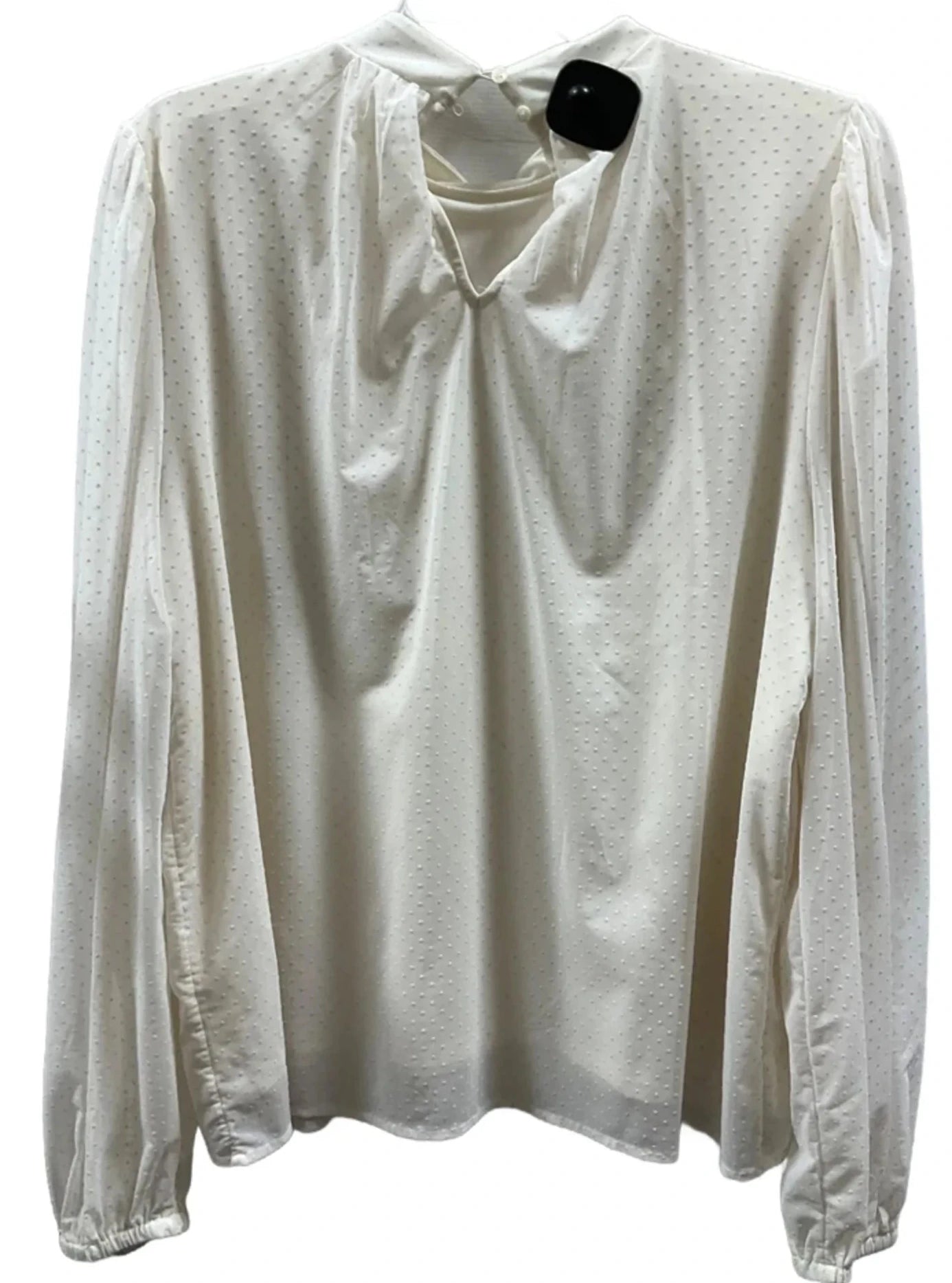 Top Long Sleeve By Loft In Cream, Size: L