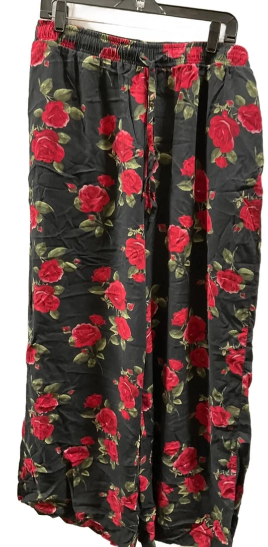 Pants Wide Leg By Torrid In Black & Red, Size: 1x