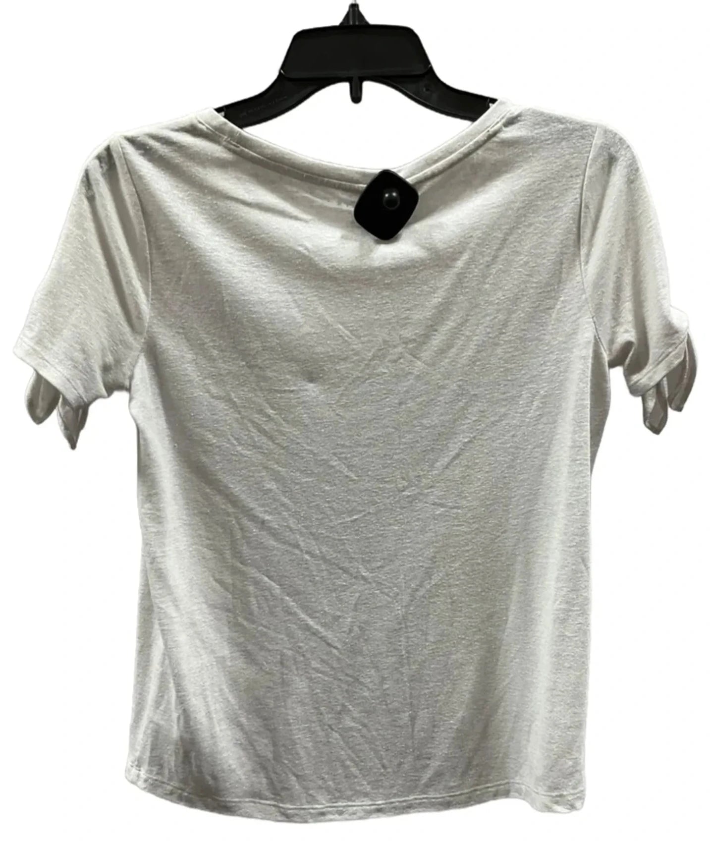 Top Short Sleeve By Talbots In Silver, Size: S