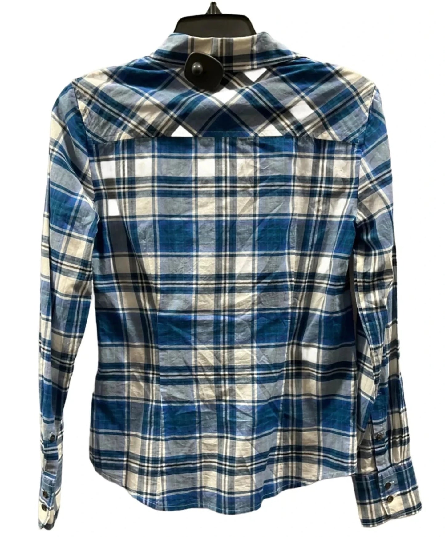 Blouse Long Sleeve By J. Crew In Blue, Size: 2