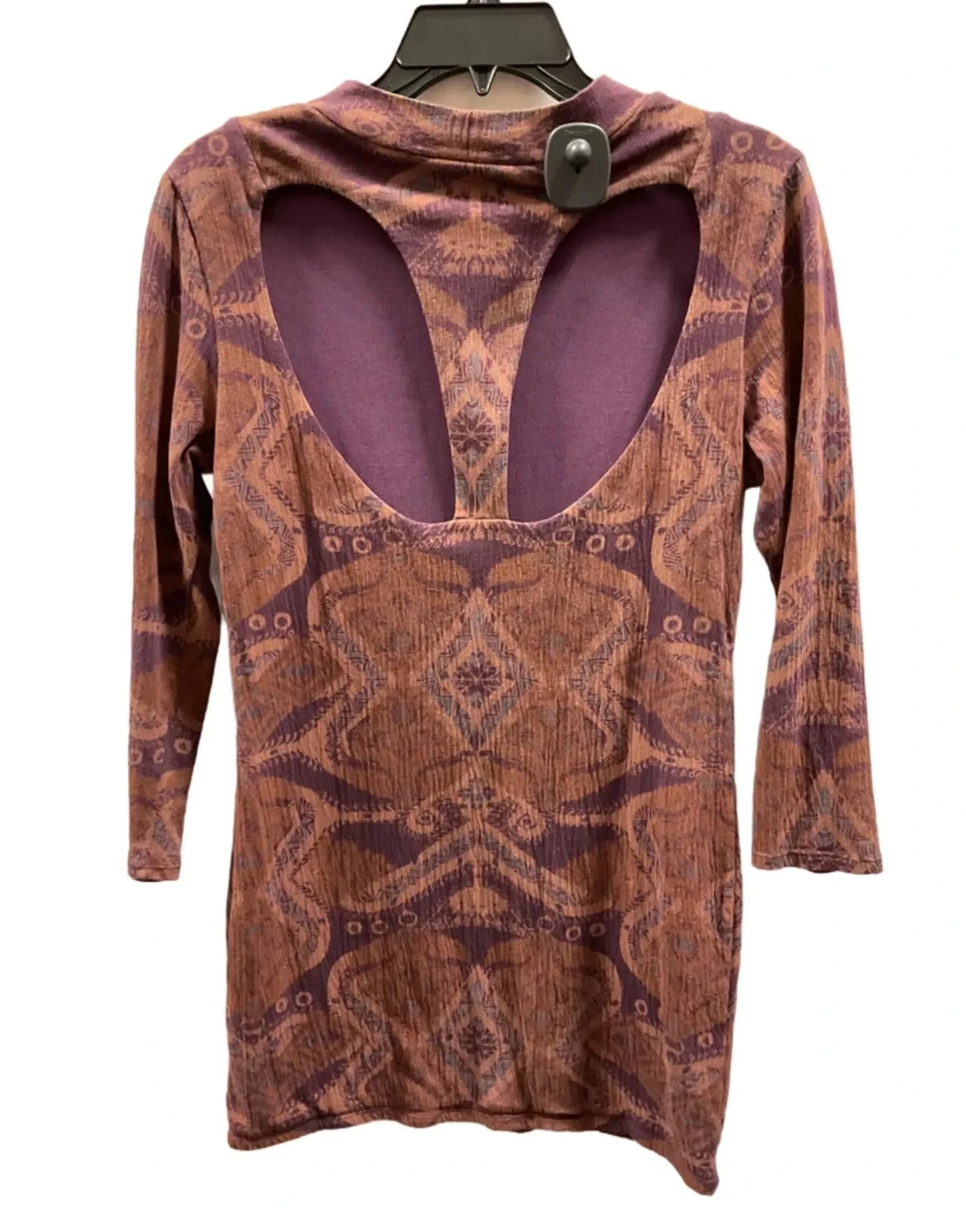 Dress Casual Short By Free People In Orange & Purple, Size: M