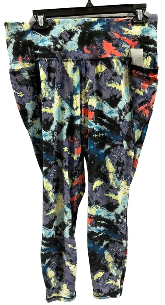 Athletic Pants By Livi Active In Multi-colored, Size: Xl