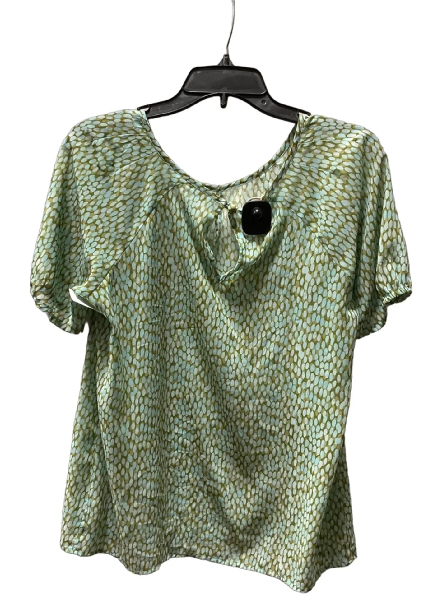 Top Short Sleeve By Cabi In Green, Size: M