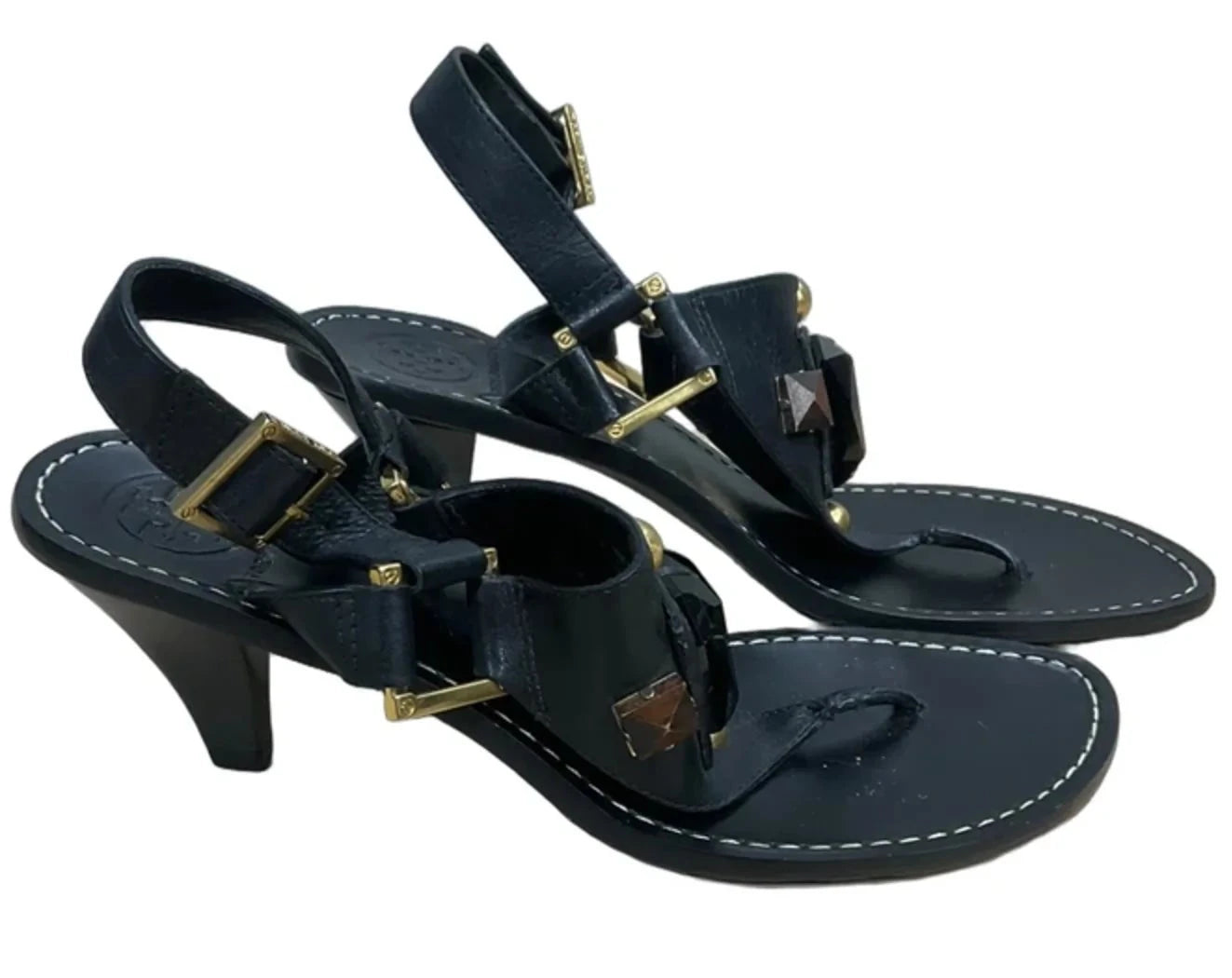 Sandals Designer By Tory Burch In Black, Size: 7.5