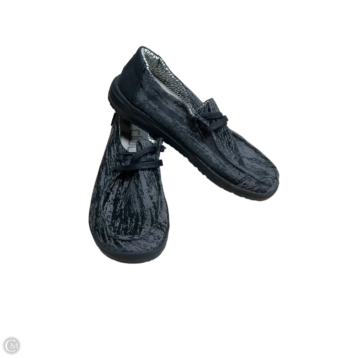 Shoes Flats By Hey Dude In Grey, Size: 7