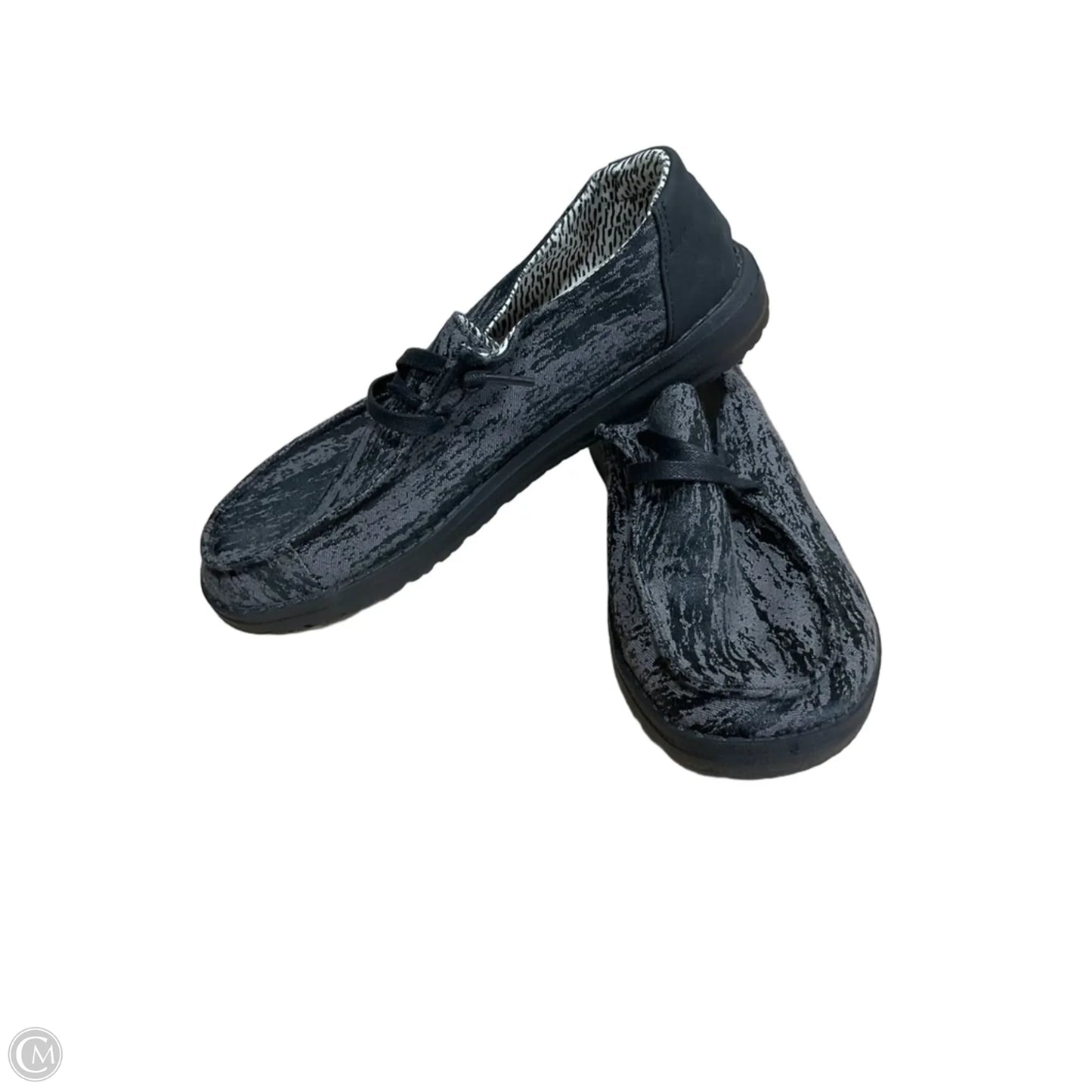 Shoes Flats By Hey Dude In Grey, Size: 7