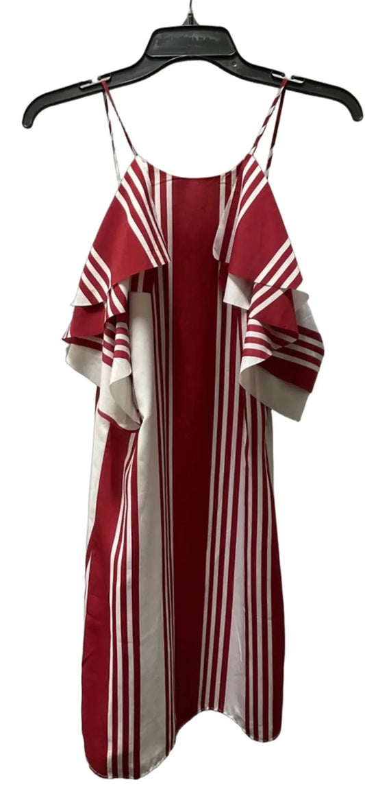 Dress Casual Short By Banana Republic In Red & White, Size: 2