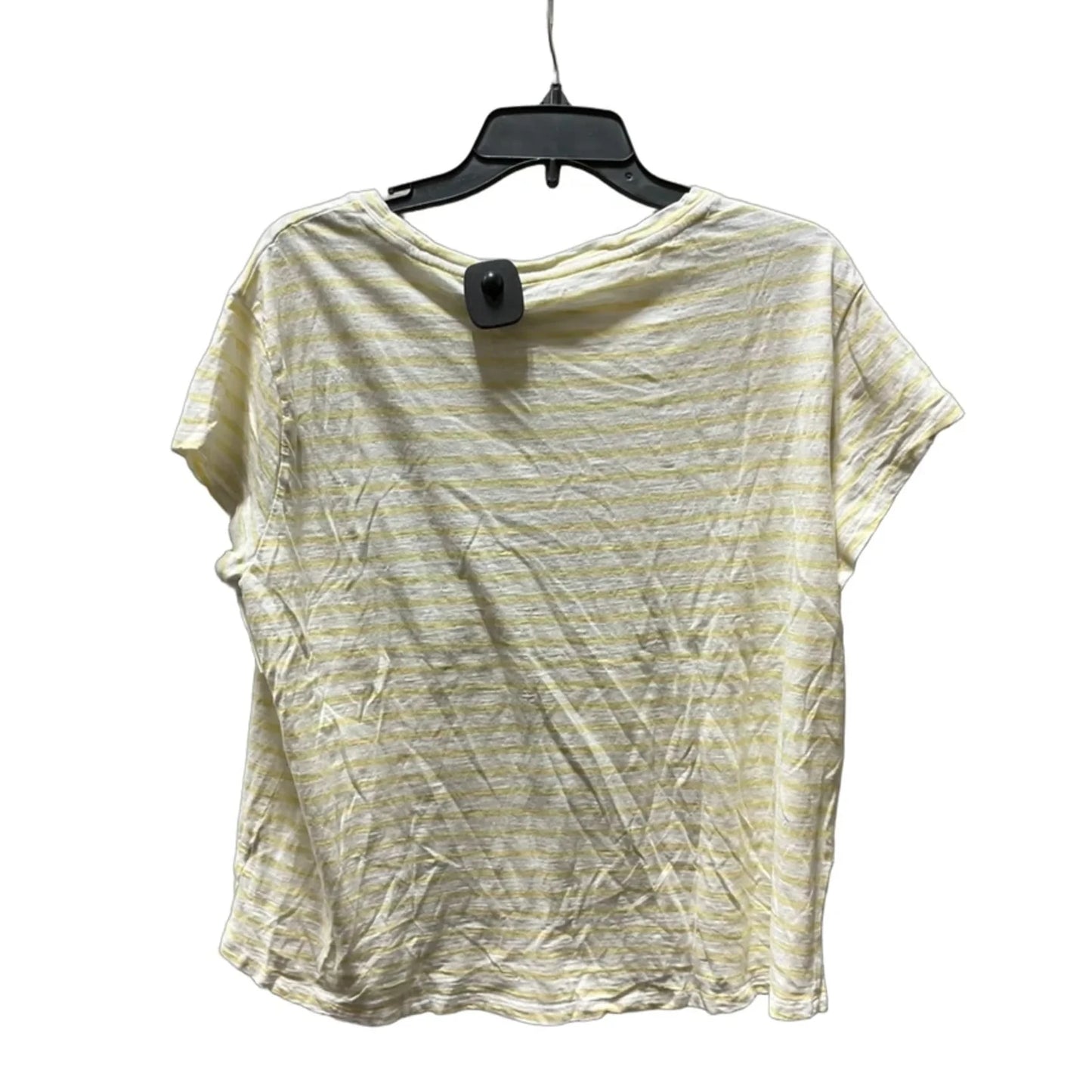 Top Short Sleeve By Talbots In Yellow, Size: 2x