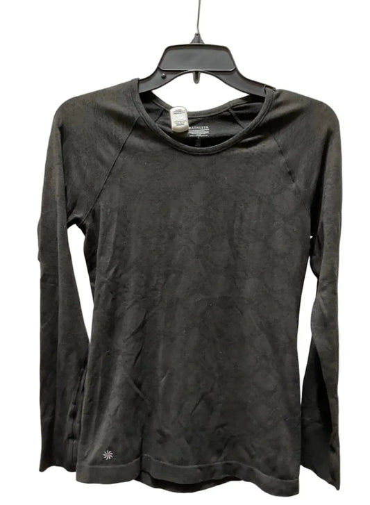 Athletic Top Long Sleeve Crewneck By Athleta In Grey, Size: S