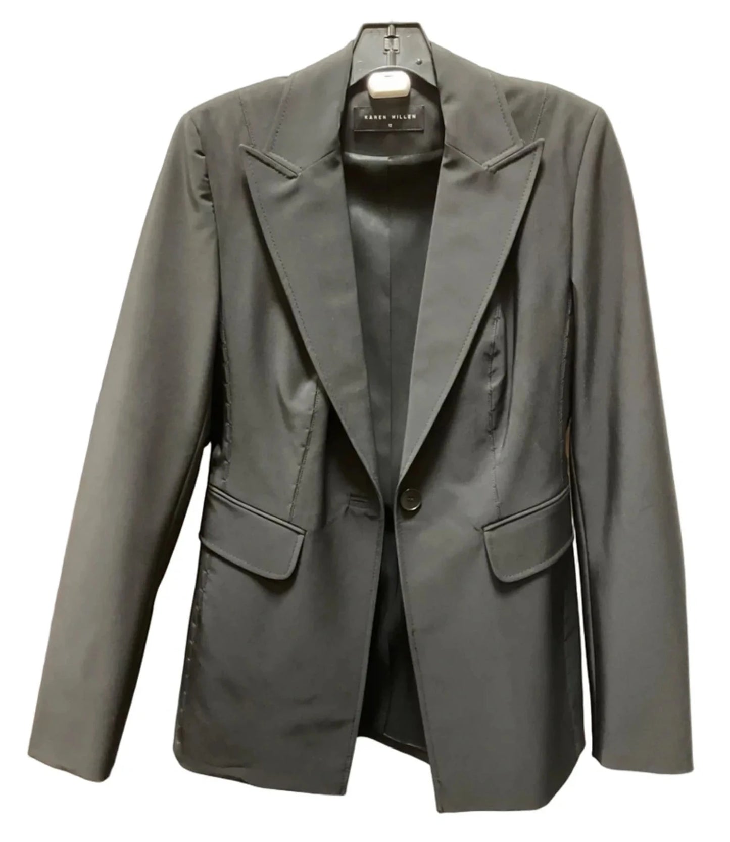 Blazer By Karen Millen In Black, Size: 12