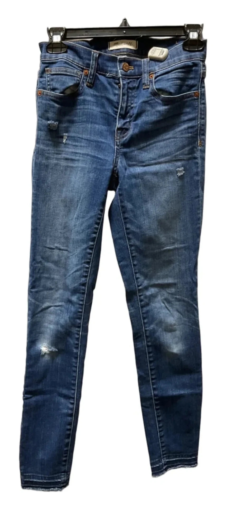 Jeans Skinny By Madewell In Blue, Size: 2